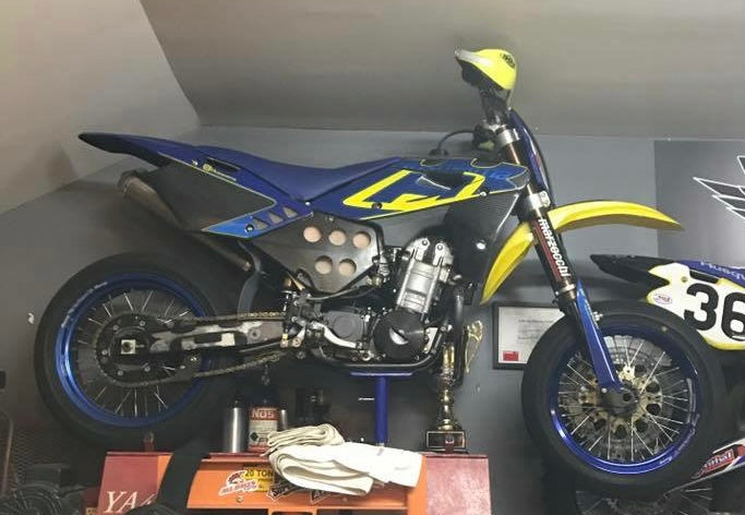 Factory Husqvarna 630 Eddy Seel Replica supermoto race bike